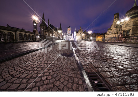 the three towers of Ghent 47111592