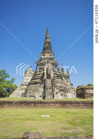 タイ王国 アユタヤ ワット・プラ・シーサンペット タイ王国 アユタヤ ワット・プラ・シーサンペット 47114306