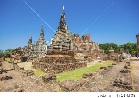 タイ王国 アユタヤ ワット・プラ・シーサンペット タイ王国 アユタヤ ワット・プラ・シーサンペット 47114308