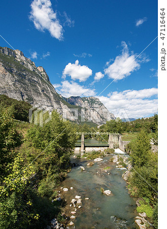 Sarca River - Trentino Alto Adige Italy. Sarca River - Trentino Alto Adige Italy. 47116464