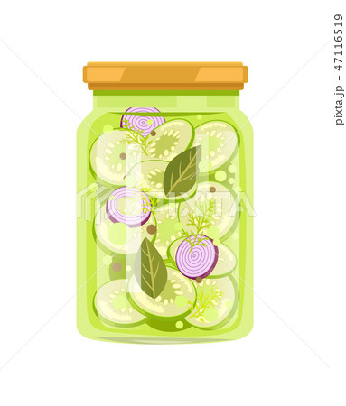 Zucchini with Onion and Seasonings Preserved Food Zucchini with Onion and Seasonings Preserved Food 47116519