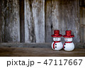 snowman isolated  white background christmas scarf 47117667