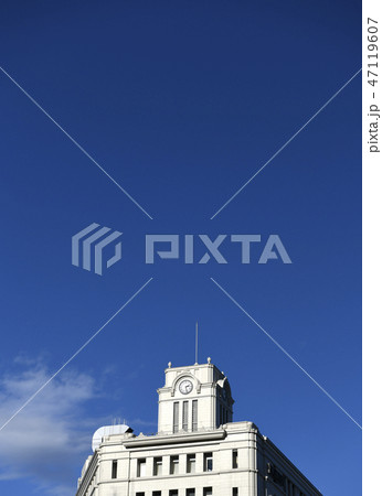 日本の東京都市景観　浅草の青空などを望む。平成最後のお正月＝平成３１年１月２日撮影 47119607