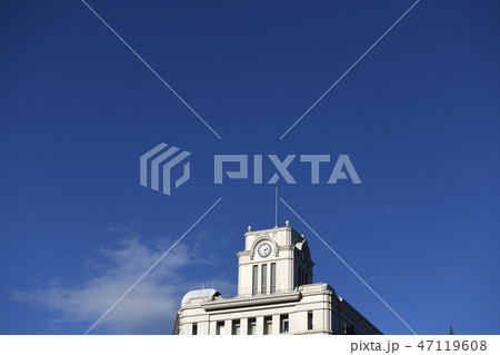 日本の東京都市景観　浅草の青空などを望む。平成最後のお正月＝平成３１年１月２日撮影 47119608