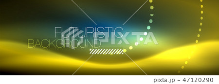 Glowing neon circle line dots, round line design, abstract style on black background. Neon abstract Glowing neon circle line dots, round line design, abstract style on black background. Neon abstract 47120290