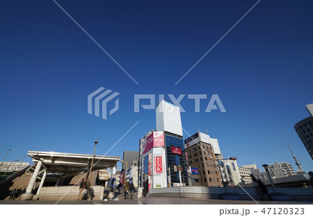 日本の東京都市景観 上野駅や東京スカイツリーなどを望む。平成最後のお正月=平成31年1月2日撮影 日本の東京都市景観 上野駅や東京スカイツリーなどを望む。平成最後のお正月=平成31年1月2日撮影 47120323