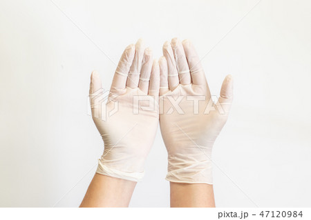 Doctor or Nurse human hand showing gesture 47120984