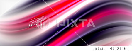 Smooth liquid blur wave background, color flow concept, illustration 47121369