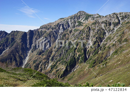 北アルプス　晩秋の笠新道から 47122834