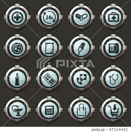 Drug store icons set Drug store icons set 47124452