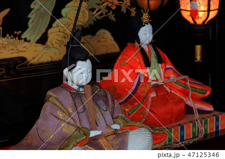 ひな祭り　雛人形　木目込み人形　伝統工芸 47125346