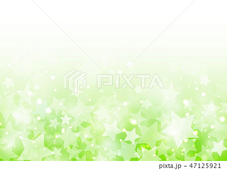 星背景緑色キラキラのイラスト素材