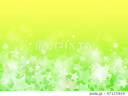 黄緑　星 星背景黄色と緑色キラキラのイラスト素材 [47125929] - PIXTA
