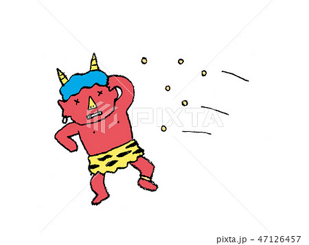 鬼 まめまきのイラスト素材