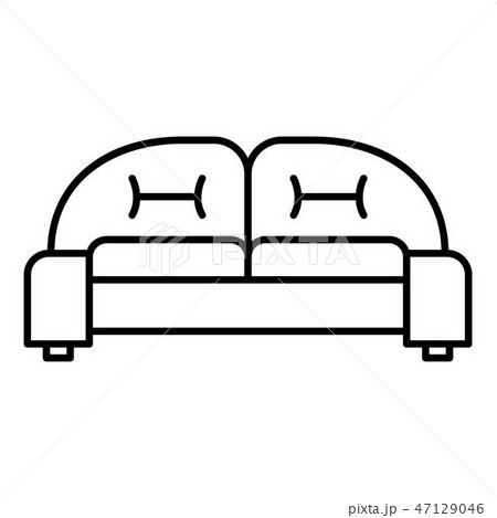 Arm sofa icon, outline style 47129046