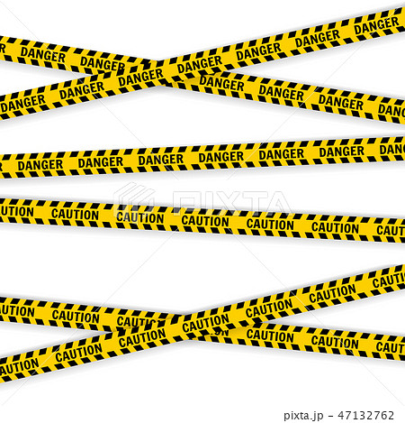 Police Line Set on a white background  47132762