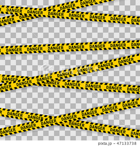 Police Line Set on a white background Police Line Set on a white background 47133738