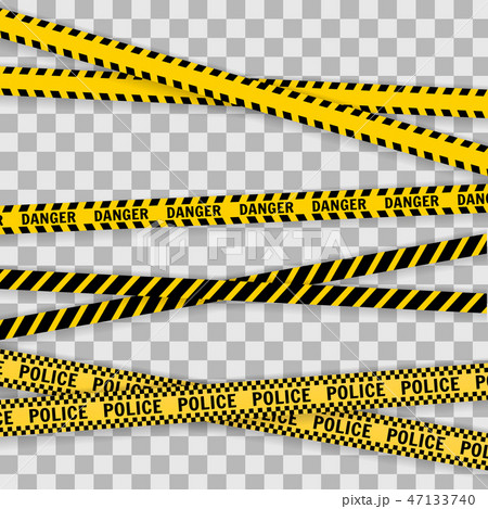 Police Line Set on a white background Police Line Set on a white background 47133740