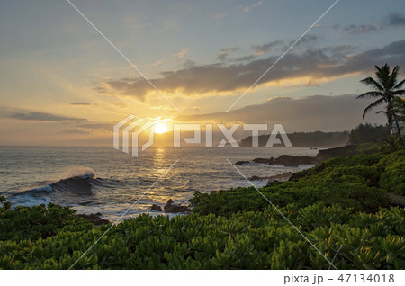 ハワイ島パホアの日の出 47134018