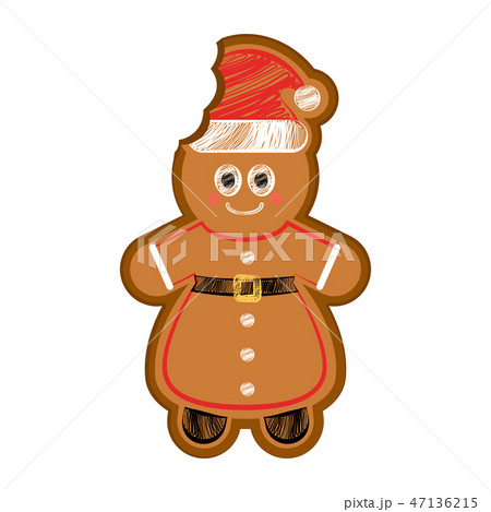 Happy bitten woman gingerbread Happy bitten woman gingerbread 47136215