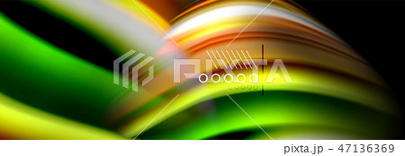 Color flow poster. Wave Liquid shape color background. Art design for your design 47136369