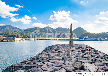 恵美須ヶ鼻　造船所跡と青空 47136841