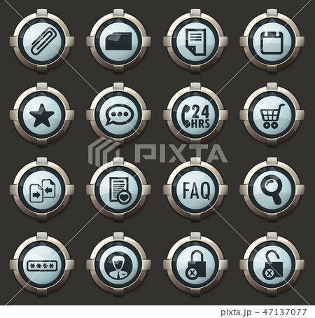 E-commerce interface icons set E-commerce interface icons set 47137077