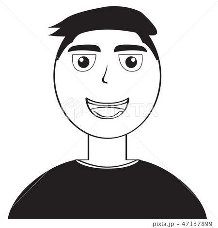 Isolated silhouette of a man avatar Isolated silhouette of a man avatar 47137899