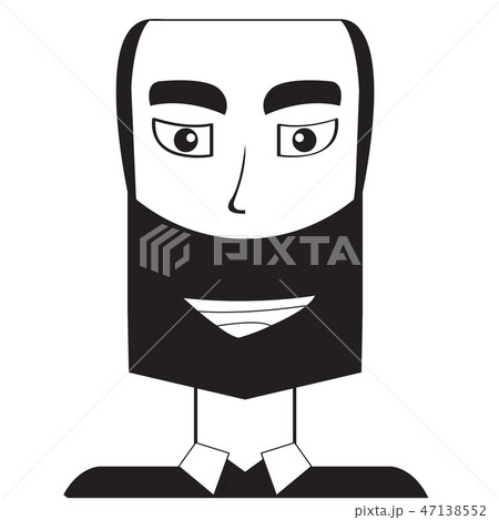 Isolated silhouette of a man avatar Isolated silhouette of a man avatar 47138552