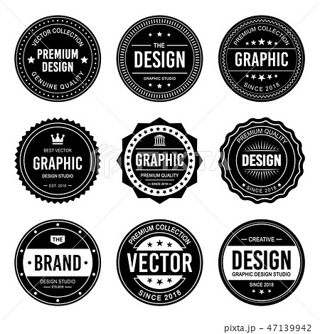 ビンテージバッジデザイン 47139942