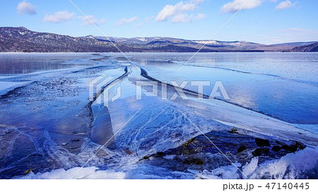 阿寒湖の御神渡り 47140445