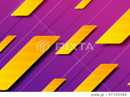 Purple orange abstract geometric background 47140489