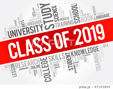 CLASS OF 2019 word cloud collage 47143844