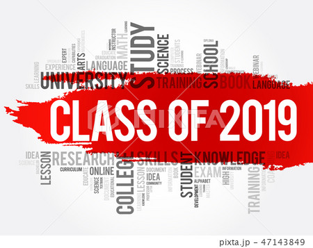 CLASS OF 2019 word cloud collage 47143849