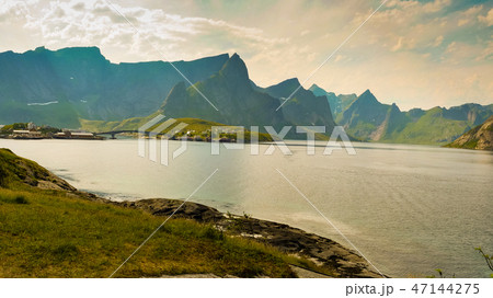 Seascape on Lofoten islands Norway Seascape on Lofoten islands Norway 47144275