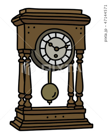 The old desktop pendulum clock The old desktop pendulum clock 47144571