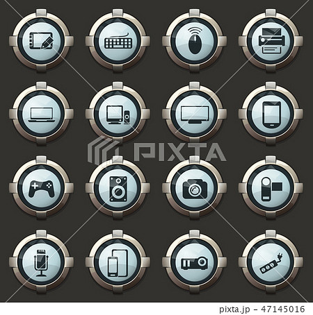 Devices icons set 47145016