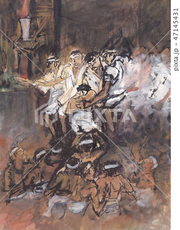 浦佐裸押合い祭り【壇上】 47145431