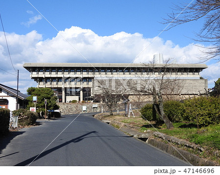 岡山県津山市のランドマーク「津山文化センター」南面 47146696