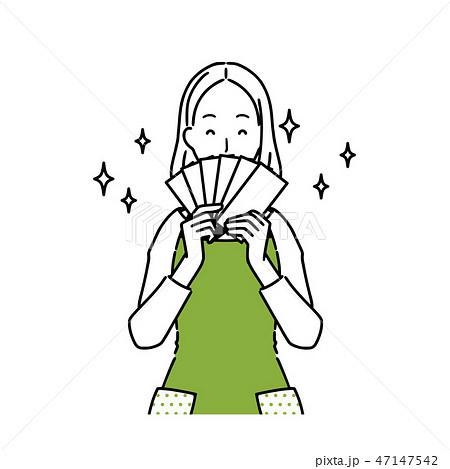 主婦　表情　うきうき 47147542