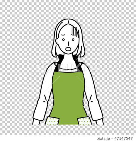 Housewife facial expression shock 47147547