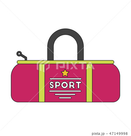 flat icon on stylish background Sports bag 47149998
