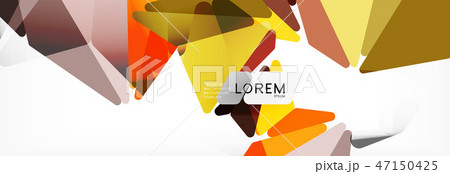 Science background. Abstract triangle pattern. Vector abstract geometric template Science background. Abstract triangle pattern. Vector abstract geometric template 47150425