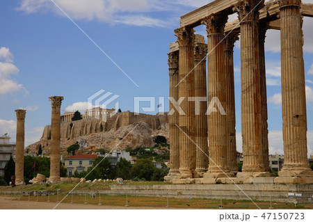 ギリシャ　アテネ　パルテノン神殿　ゼウス神殿 47150723