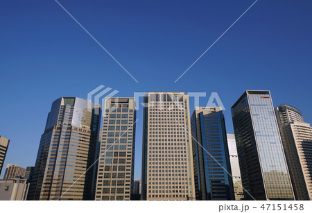 日本の東京都市景観 品川のオフィスビル群を望む 日本の東京都市景観 品川のオフィスビル群を望む 47151458