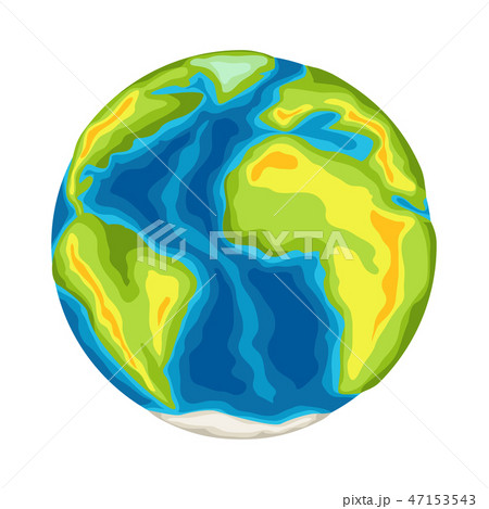 Earth with continents and oceans. Earth with continents and oceans. 47153543