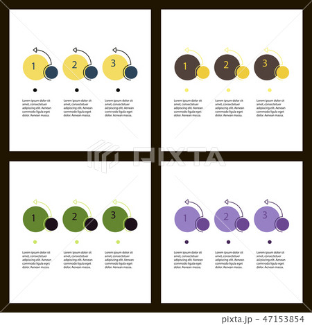Set of Abstract infographics number options template. Vector illustration. Can be used for workflow Set of Abstract infographics number options template. Vector illustration. Can be used for workflow 47153854