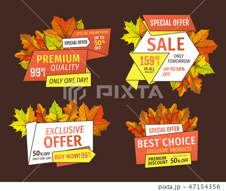 Special Offer Sale Banners with Mega Discounts 47154356