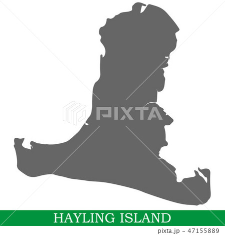 High quality map of island 47155889