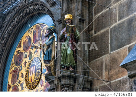Prague. Czech Republic. Europe. Astrological old clock Prague. Czech Republic. Europe. Astrological old clock 47156301